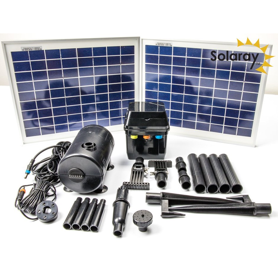 1,200LPH Solar Water Pump Kit with Lights by Solaray