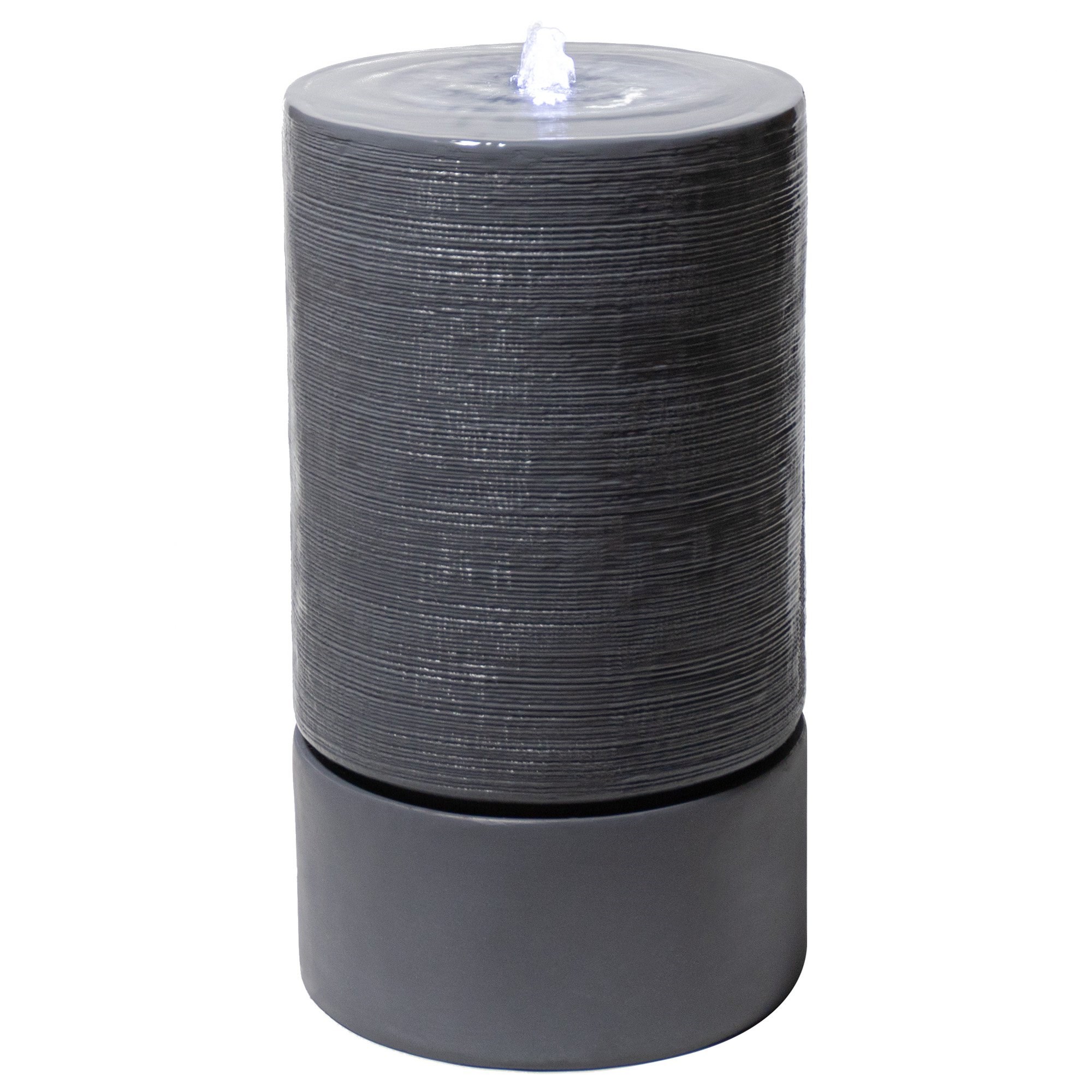Siena Column Rippling Effect Water Feature With LED Lights