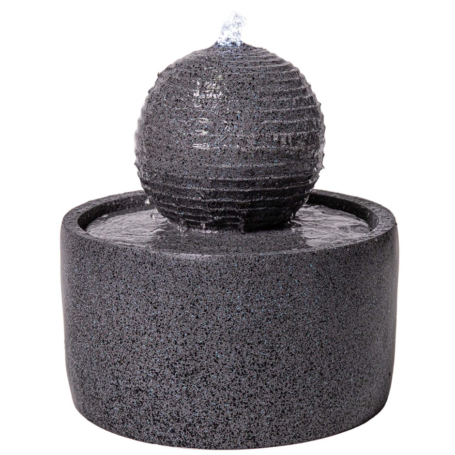H41cm Padova Polyresin Sphere Water Feature with Lights
