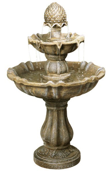 H100cm Zuvan 2-Tier Water Fountain by Ambienté