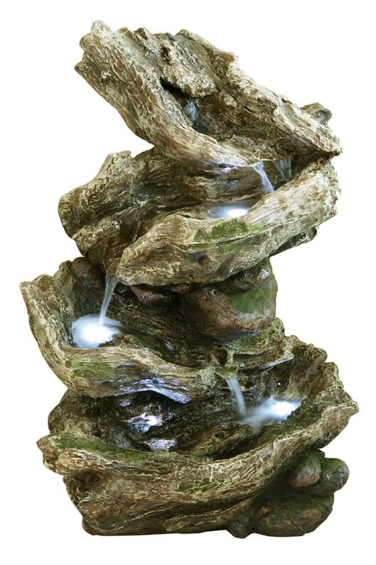 Rocky River Cascading Water Feature w/ Lights | Indoor/Outdoor Use | Ambienté
