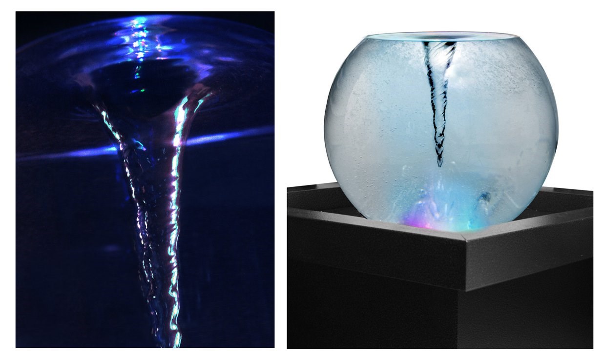 Vortex Whirlpool Orb Water Feature w/ Colour Lights | Ambienté
