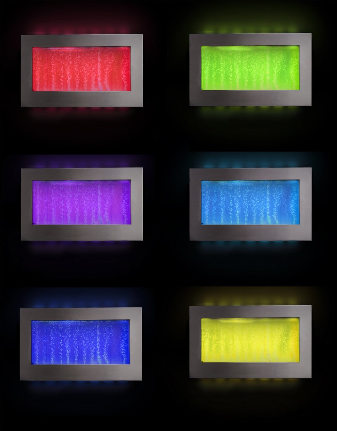 Bubble Hanging Landscape Water Wall w/ Colour-Changing LEDs | Ambienté
