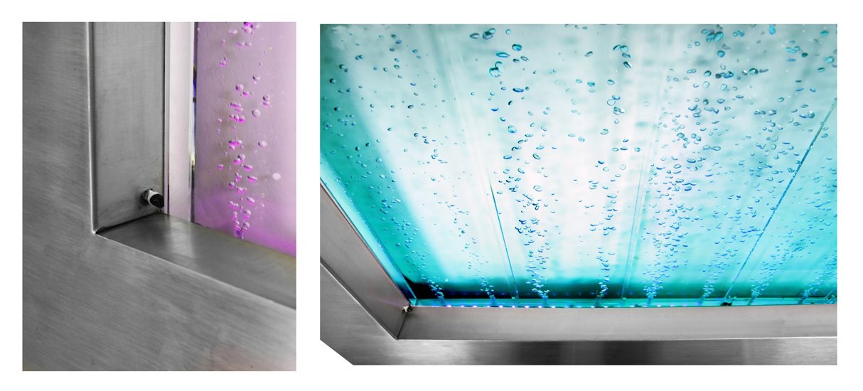 Bubble Hanging Landscape Water Wall w/ Colour-Changing LEDs | Ambienté