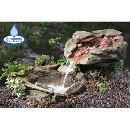 H70cm Utsuri Falls Stone River Water Feature with Pond by Ambienté