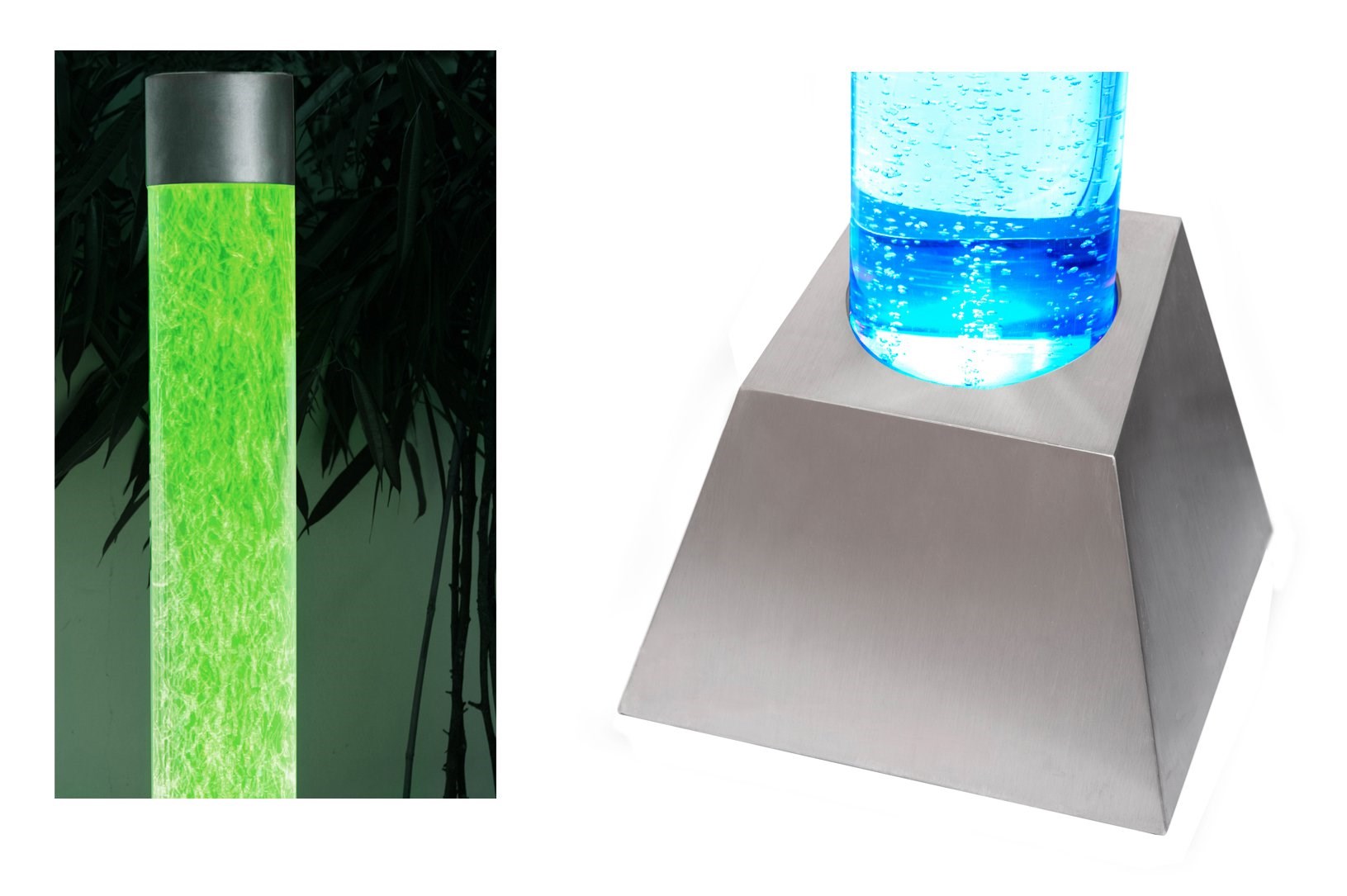 Bubble Tube Water Feature w/ Colour Changing LEDs | Fluid