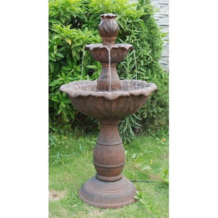3 Tier Rust Fountain Water Feature