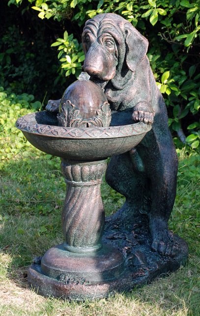 Dog water feature outlet