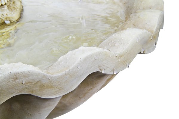 H93cm Rainy Days Ivory Effect Bird Bath Fountain with Lights