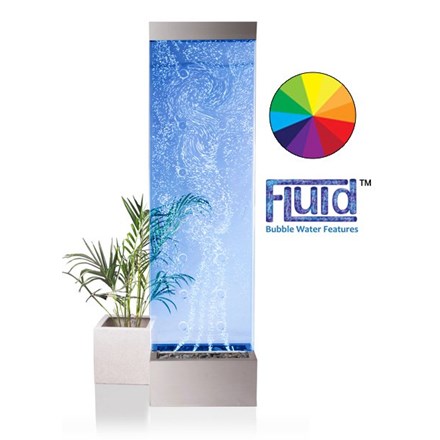 H183cm Orion Bubble Water Wall with Colour Changing LEDs | Indoor Use - by Fluid