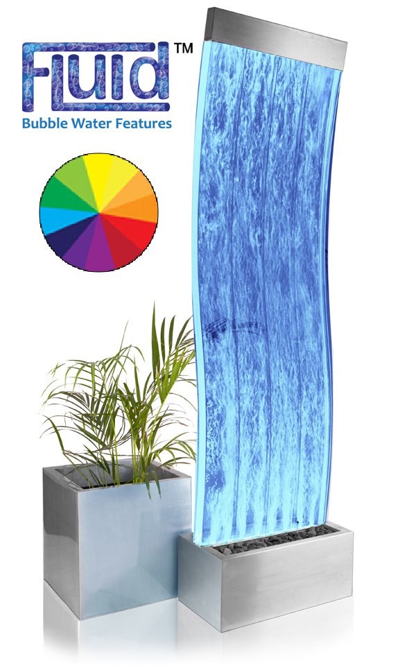 Cosmo Curved Bubble Sensory Colour Changing Water Wall