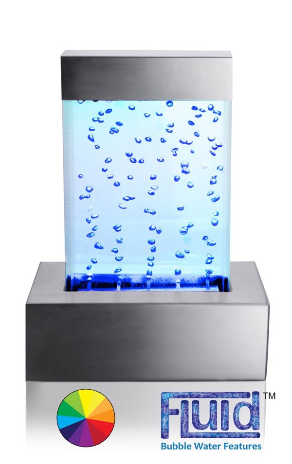 Nebula Bubble Wall Tabletop Water Feature w/ Colour LEDs | Indoor Use | Fluid