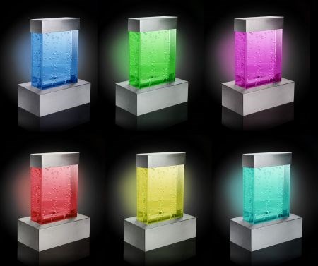 Nebula Bubble Wall Tabletop Water Feature w/ Colour LEDs | Indoor Use | Fluid