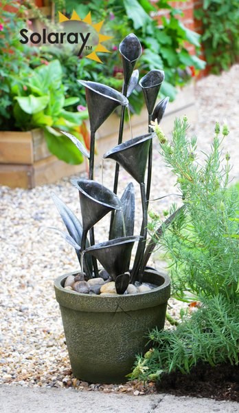 H66cm Howden Solar Cascading Water Feature by Solaray