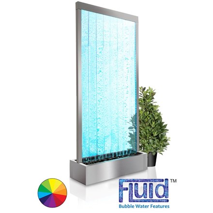 H213cm Elysium Bubble Water Wall w/ Colour Changing LEDs | Indoor Use - | Fluid