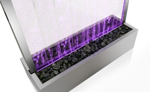 Elysium Bubble Water Wall w/ Colour Changing LEDs | Indoor Use | Fluid