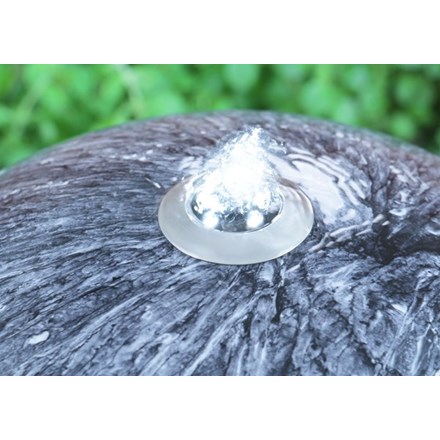 Echo Falls Marble Effect Stainless Steel Sphere Water Feature