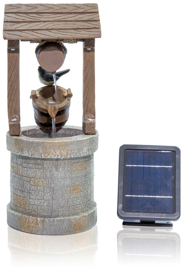 H50cm Wishing Well Solar Water Feature by Solaray