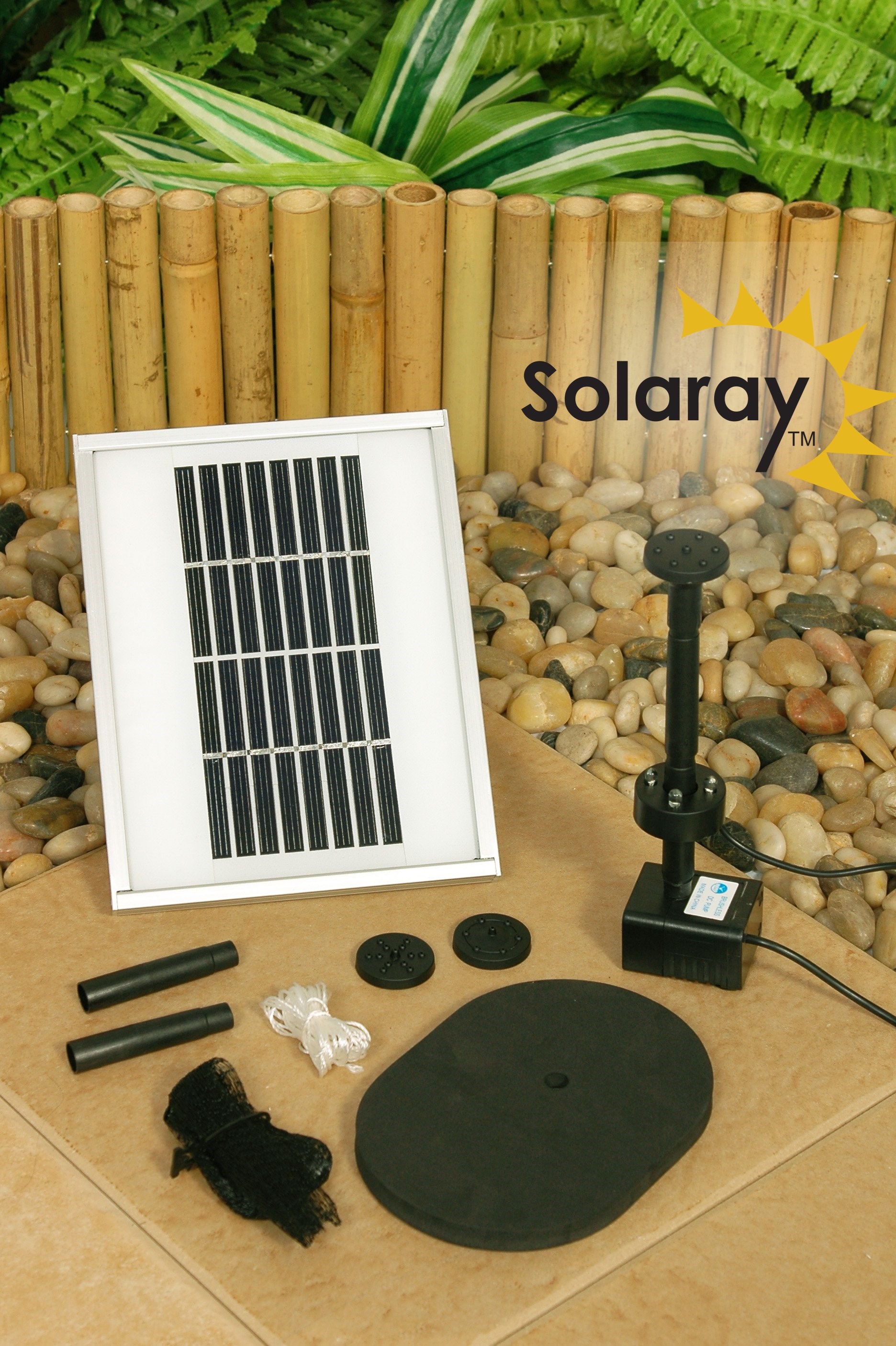 Solar powered lights with battery backup top