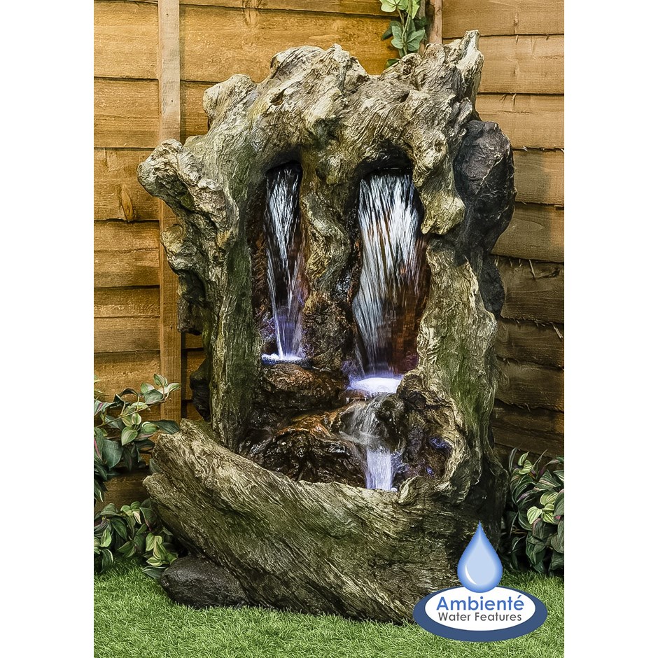 H98cm Colorado Falls Cascading Water Feature with Lights - by Ambienté