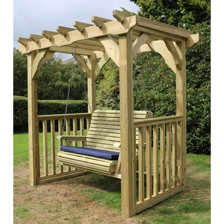 Ophelia Wooden Two Seater Garden Swing 2 1M