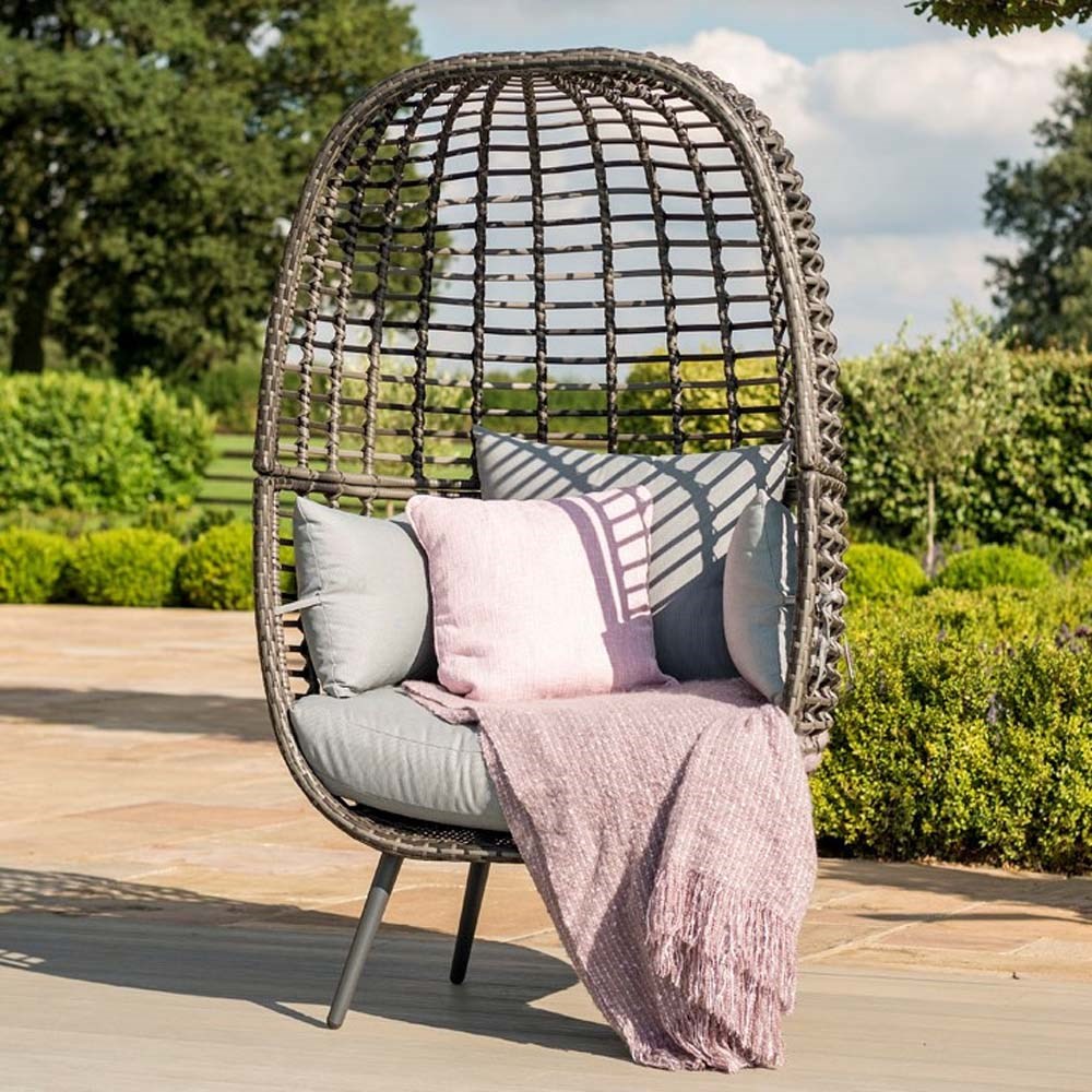 Riviera Garden Deep Seated Rattan Chair in Grey
