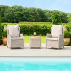 Cotswolds Two Reclg Chairs And Tablelounge Set Grey/Taupe