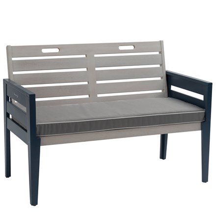 Norfolk Leisure Florenity Galaxy Two Seat Bench Set In Greywash Blue