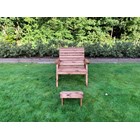 Charles Taylor Wooden Garden Grand Chair C/W Footstool