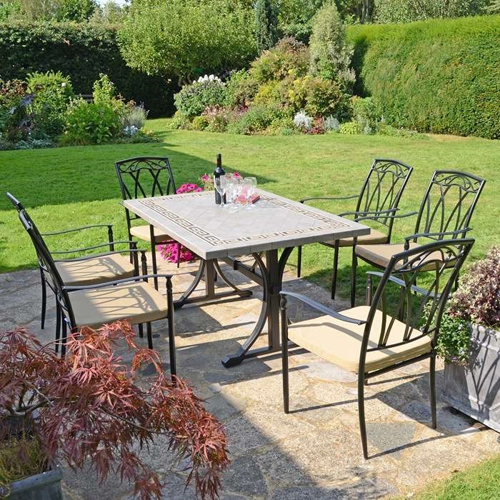 Burlington Dining Table With Ascot Chairs Set