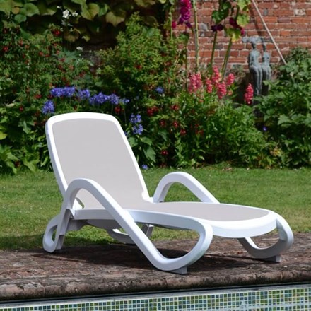 Alfa Lounger White & Turtle Dove Pack Of 2