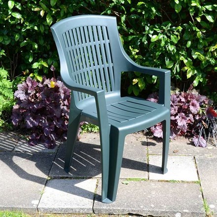 Parma Stack Chair Green Pack Of 4