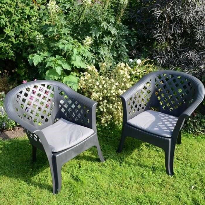 Savona Chair Anthracite Pack Of 2