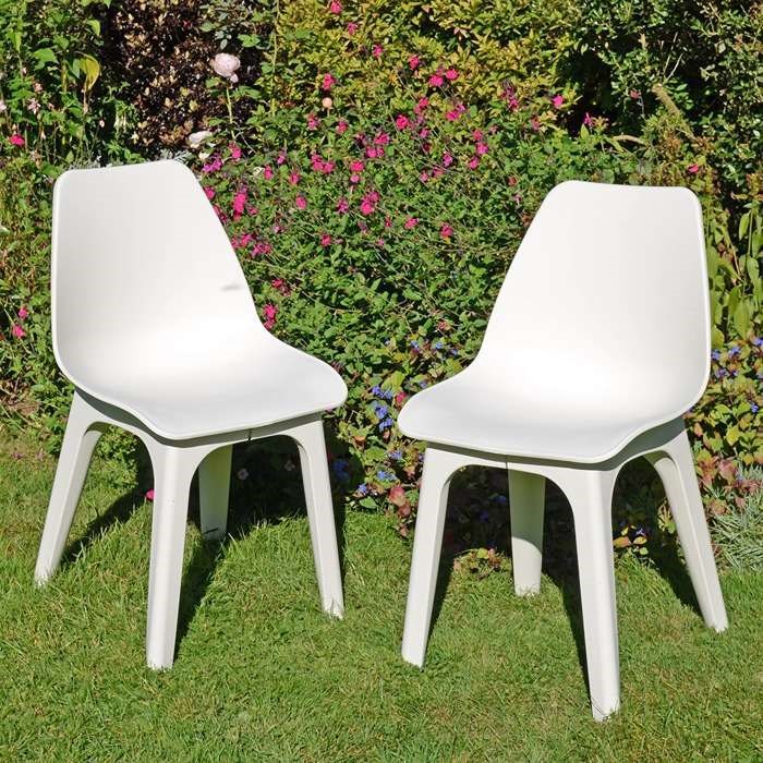 Eolo Chair Pack Of 2 White