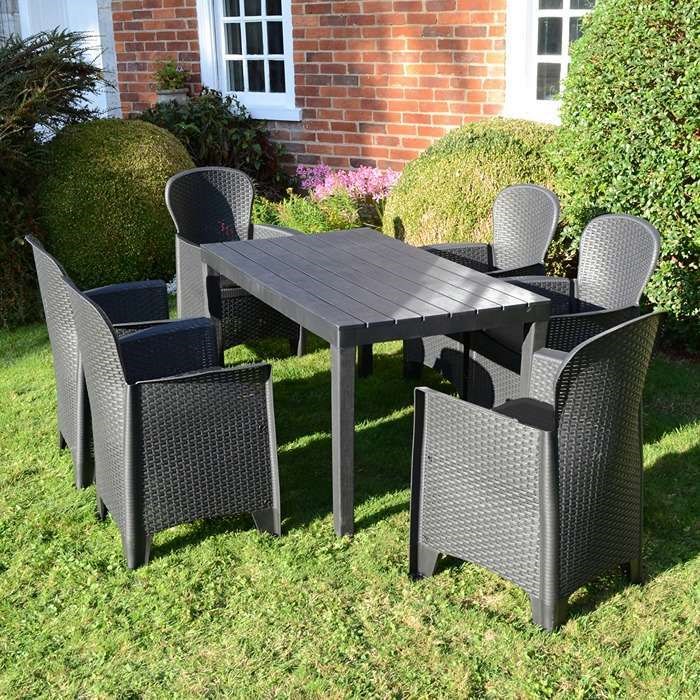 Roma Dining Table With Sicily Chairs Set