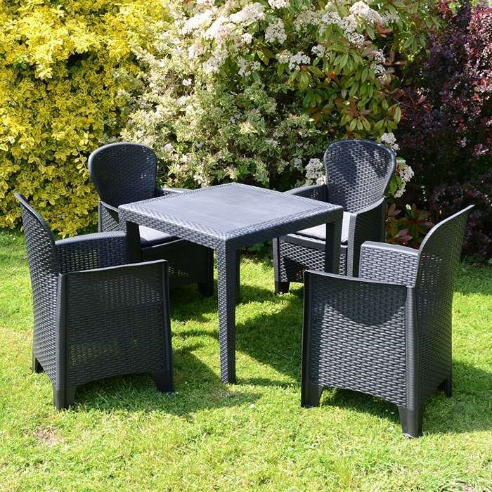 Salerno Square Table With Sicily Chairs Set