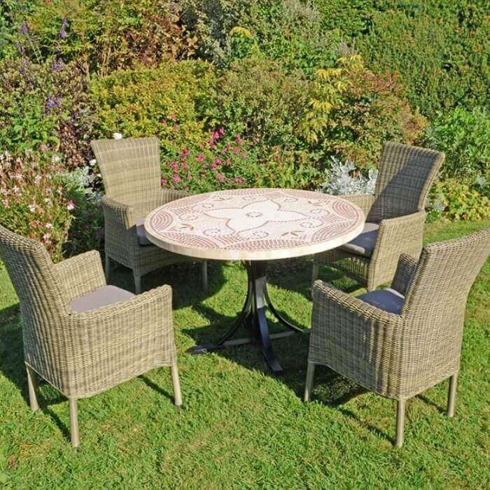 Provence Dining Table With 4 Dorchester Chairs Set