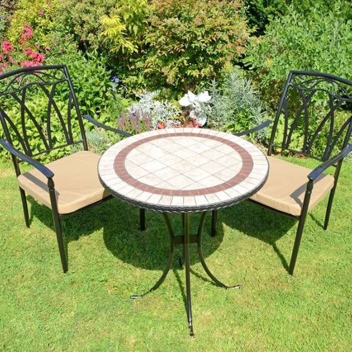 Henley 71Cm Table With 2 Ascot Chairs Set