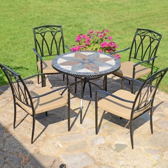 Montilla 91Cm Table With 4 Ascot Chairs Set