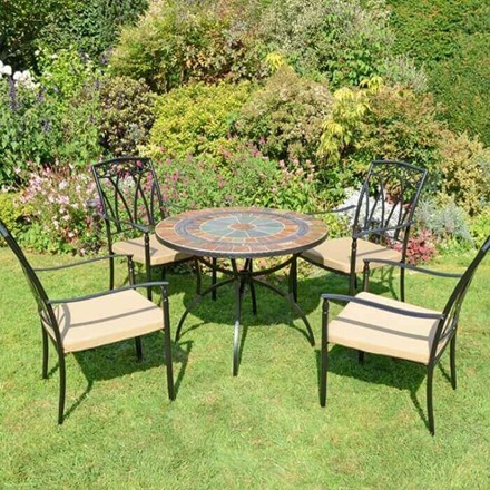 Villena 91Cm Table With 4 Ascot Chairs Set