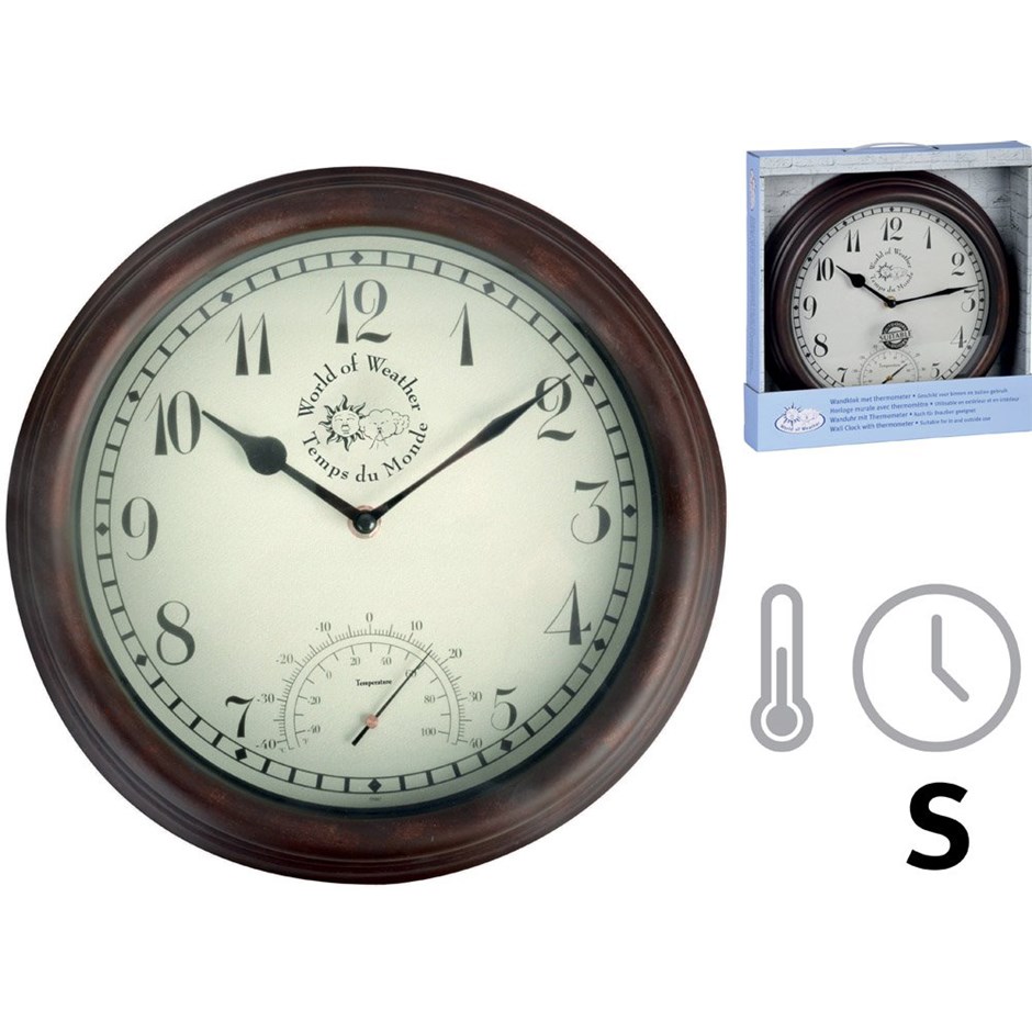 Wall Clock & Thermometer