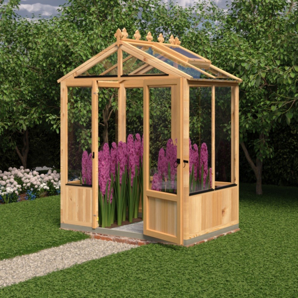 4ft x 6ft Holkham Wooden Greenhouse