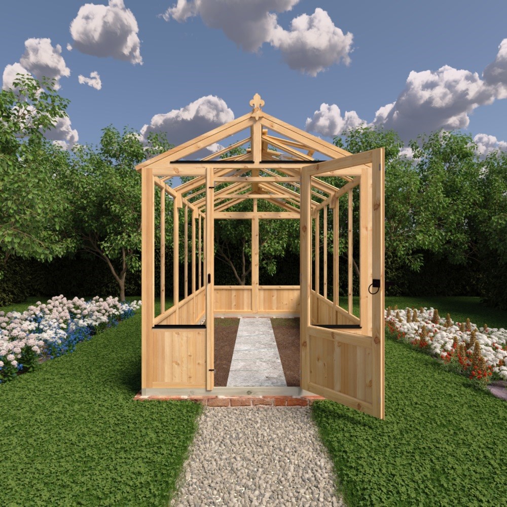 12X6 Holkham Wooden Greenhouse