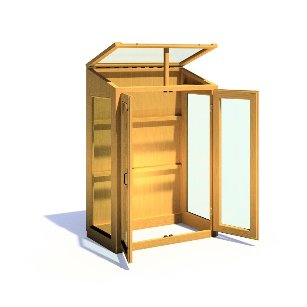 3X2 Heydon Wooden Lean To Greenhouse