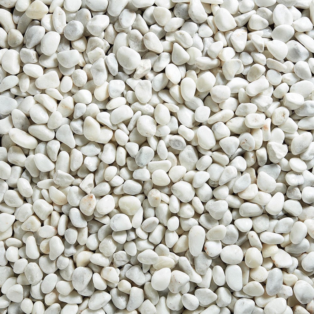 Pearl White Cobbles 50-70mm Decorative Stone