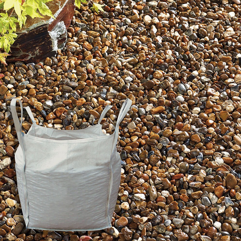 Oyster Pearl Pebbles 10-25mm Mottled Grey/Cream Decorative Stone