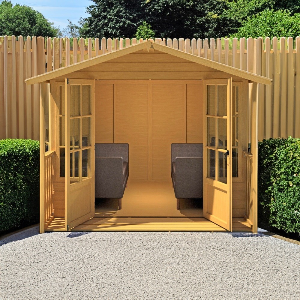 8X14 Summerhouse Delmora Shiplap Including Verandah