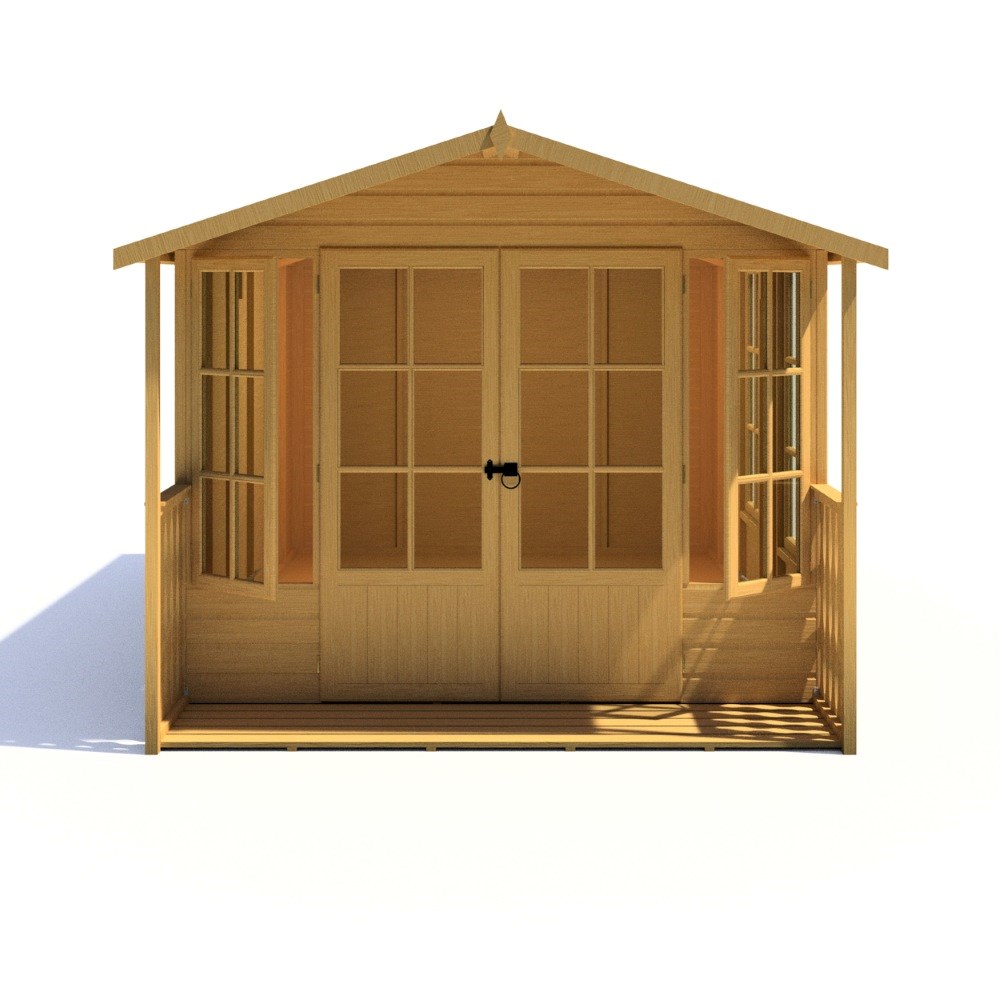 8X14 Summerhouse Delmora Shiplap Including Verandah