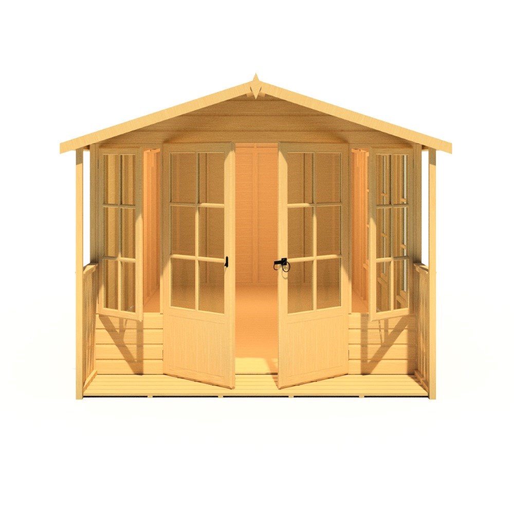 8X18 Summerhouse Delmora Shiplap Including Verandah