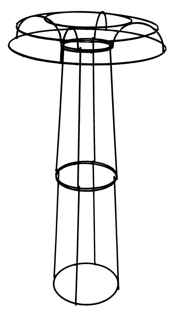 Medium Tuteur Metal Plant Support